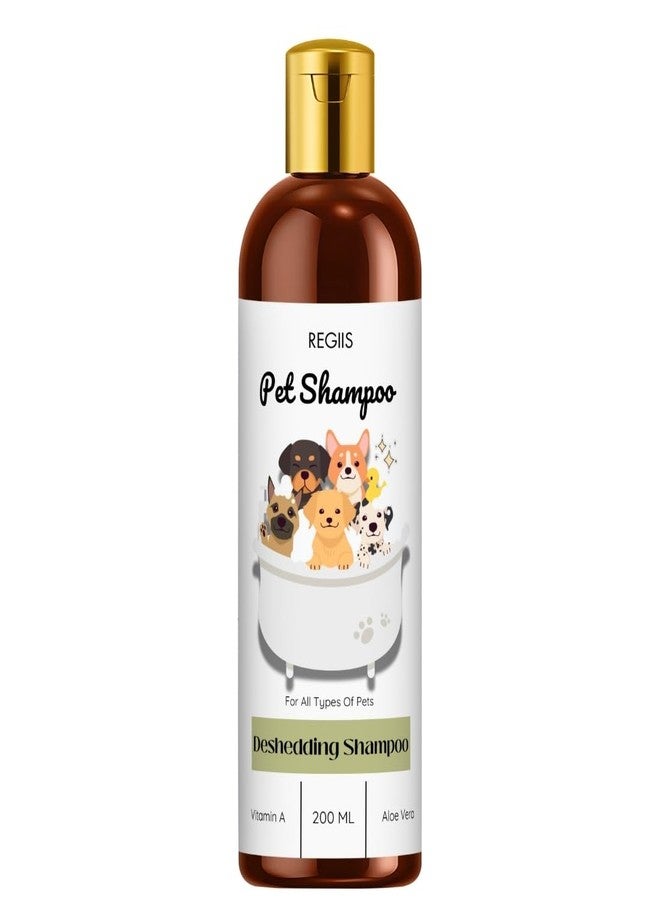 Regiis Pet Grooming Kit with Deshedding Shampoo, Itch Away Shampoo, Slicker Brush, Comb, 200ml, for All Types of Pets(Pack of 4) - Image 2